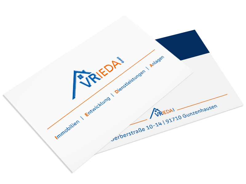 VRIEDA GmbH Visitenkarten VRIEDA GmbH Visitenkarten