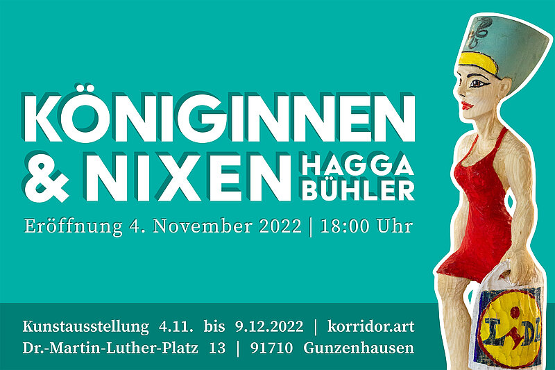 korridor.art | Ausstellung - Königinnen und Nixen - Hagga Bühler