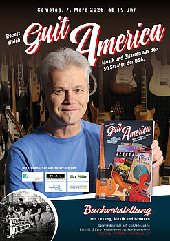 GuitAmerica – Buchvorstellung mit Lesung, Musik und Gitarren in der Galerie korridor.art