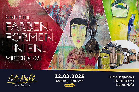 korridor.art | Ausstellung - Farben Formen Linien - Renate Himml