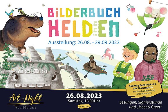 korridor.art | Ausstellung - Bilderbuchhelden korridor.art | Ausstellung - Bilderbuchhelden