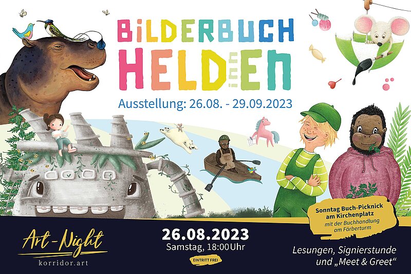 korridor.art | Ausstellung - Bilderbuchhelden