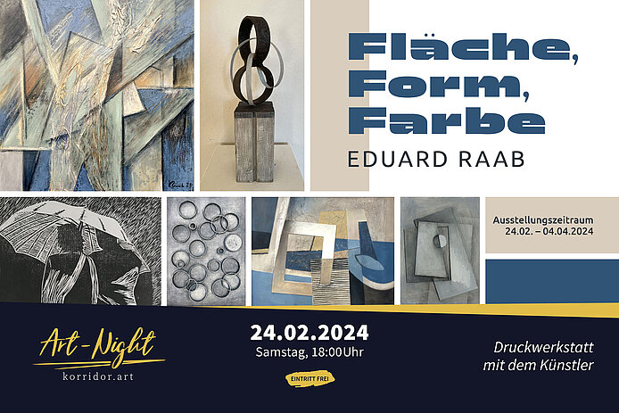 korridor.art | Ausstellung - Fläche Form Farbe - Eduard Raab