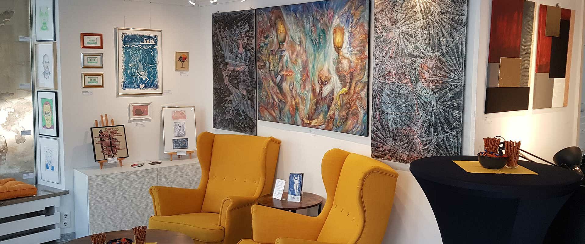 korridor.art | Lounge in der Galerie